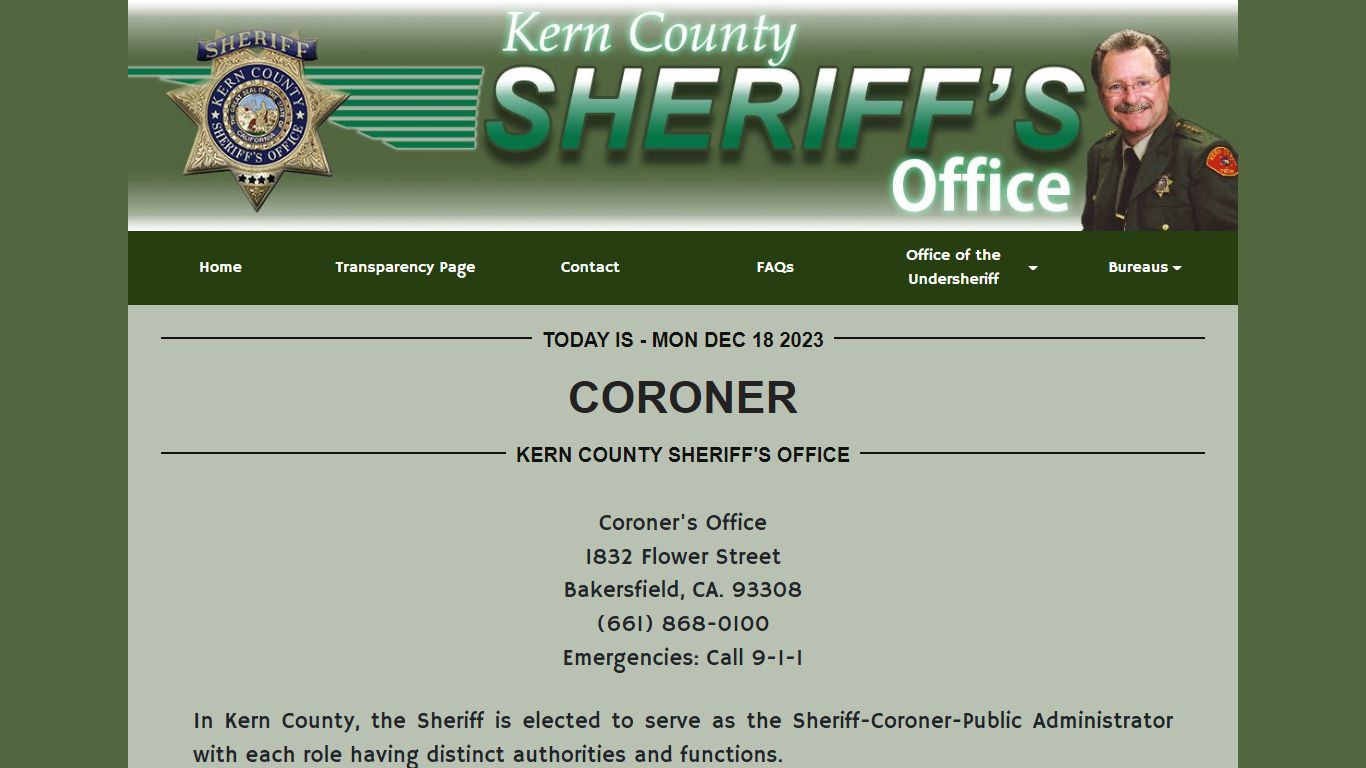 Coroner | KCSO